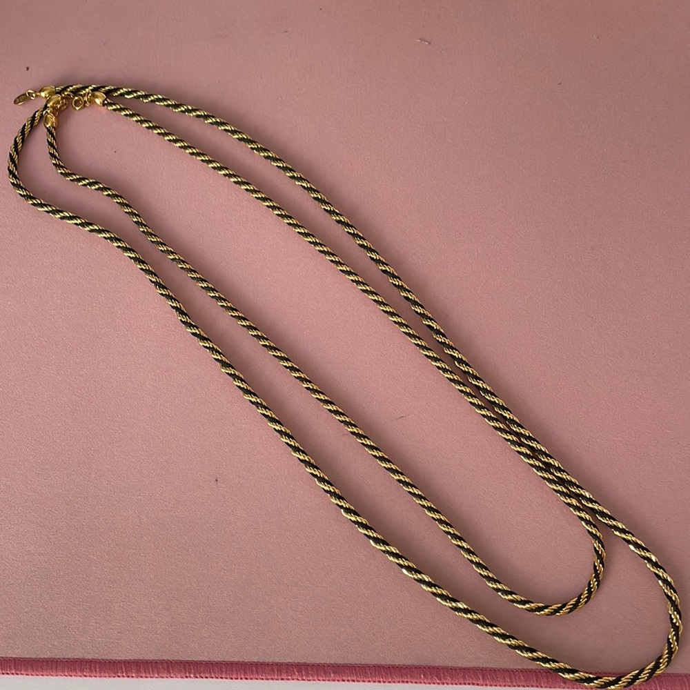 Gold toned Trifari set of two collars